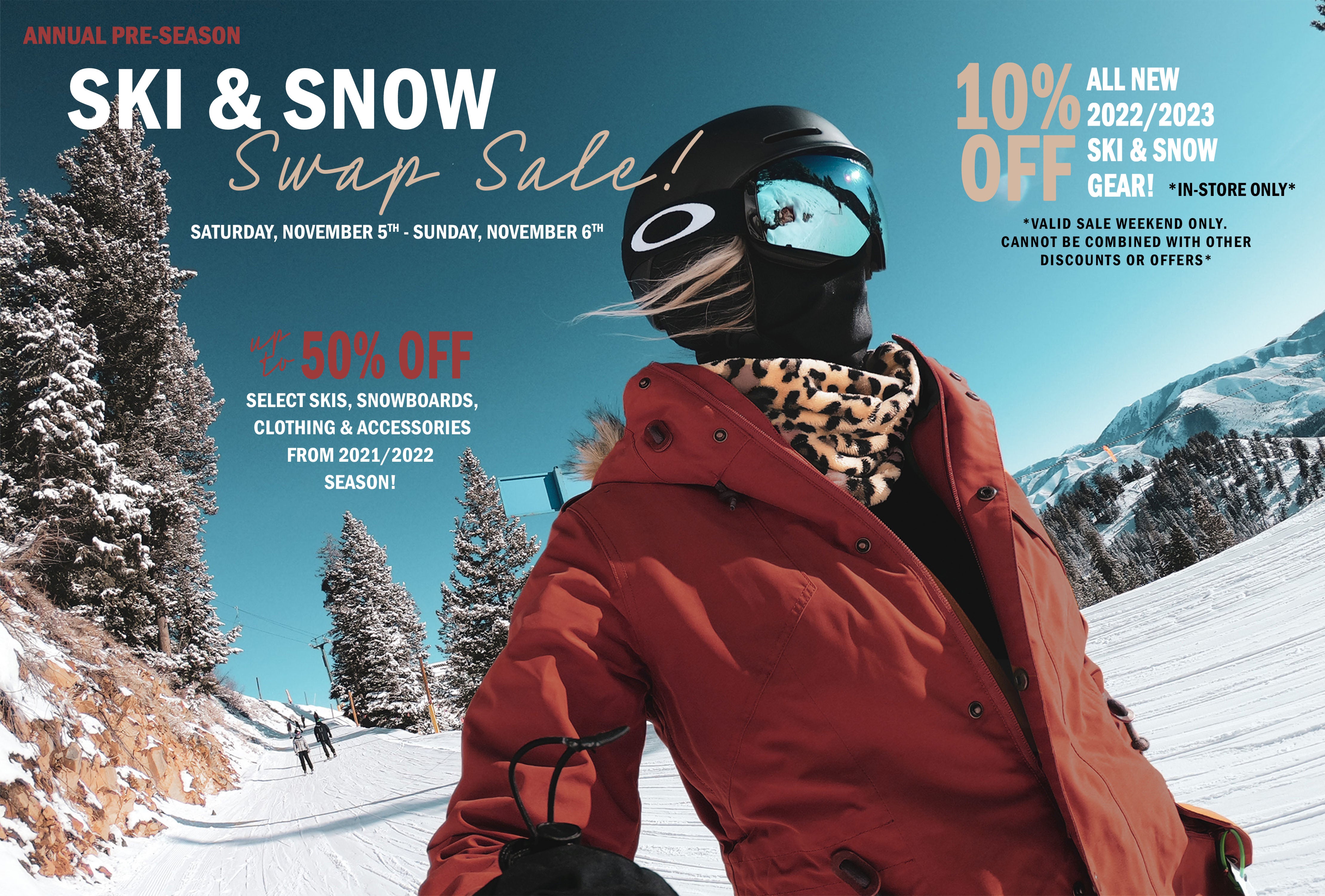 HANSEN'S ANNUAL PRE-SEASON SKI & SNOW SWAP SALE!