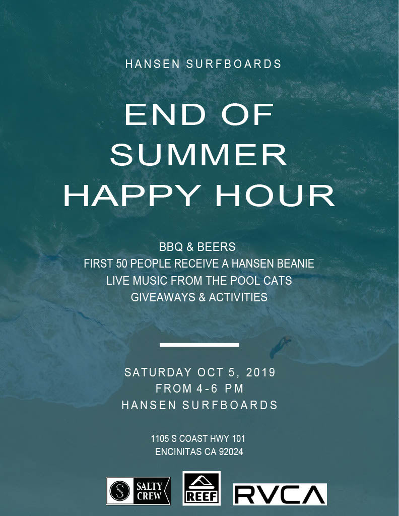 End Of Summer HAPPY HOUR