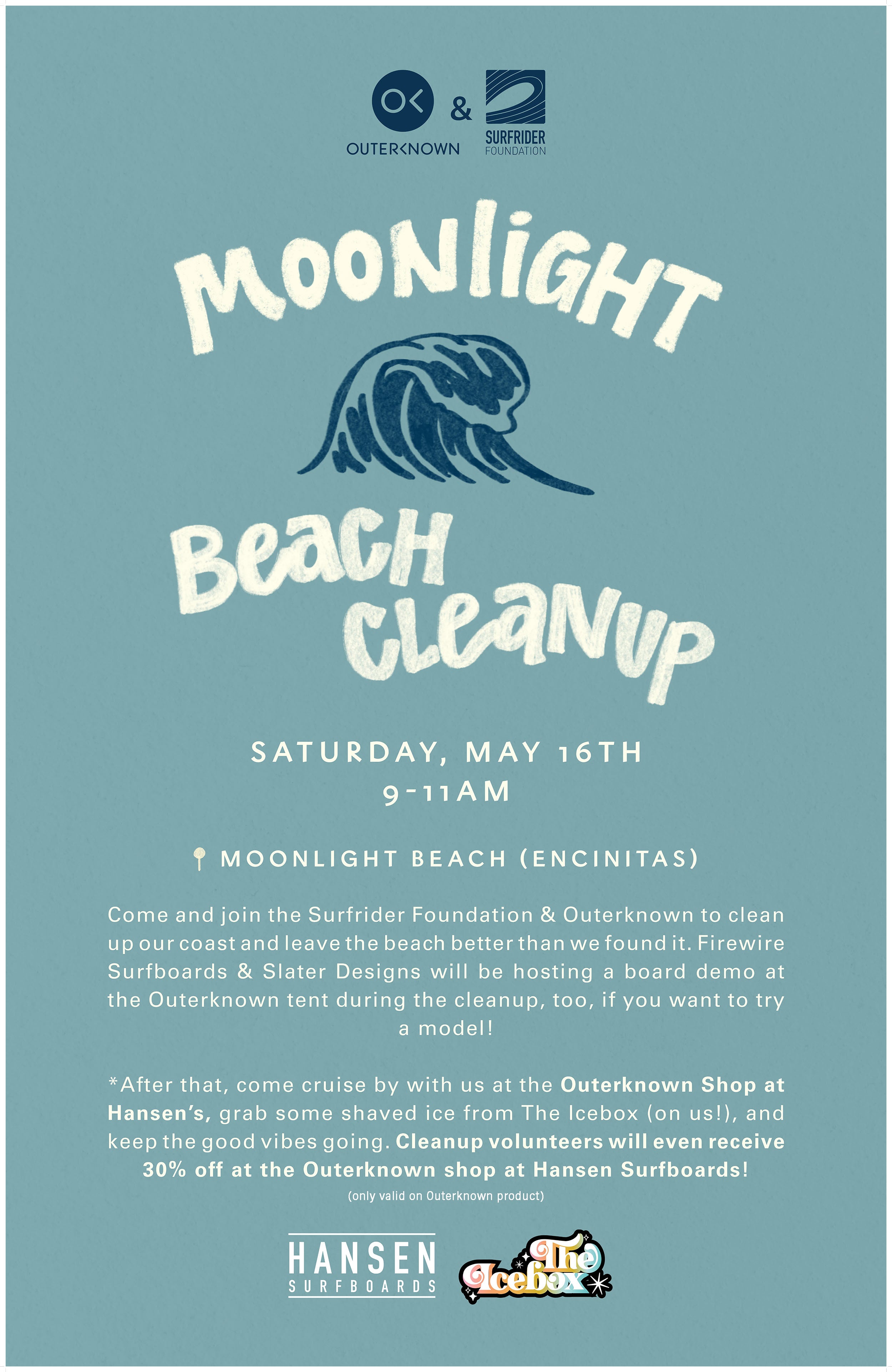 Outerknown x Surfrider Moonlight Beach Cleanup
