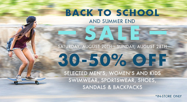 Back to School and Summer End Sale