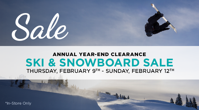 Hansen's 2017 Annual Year-End Ski & Snowboard Sale