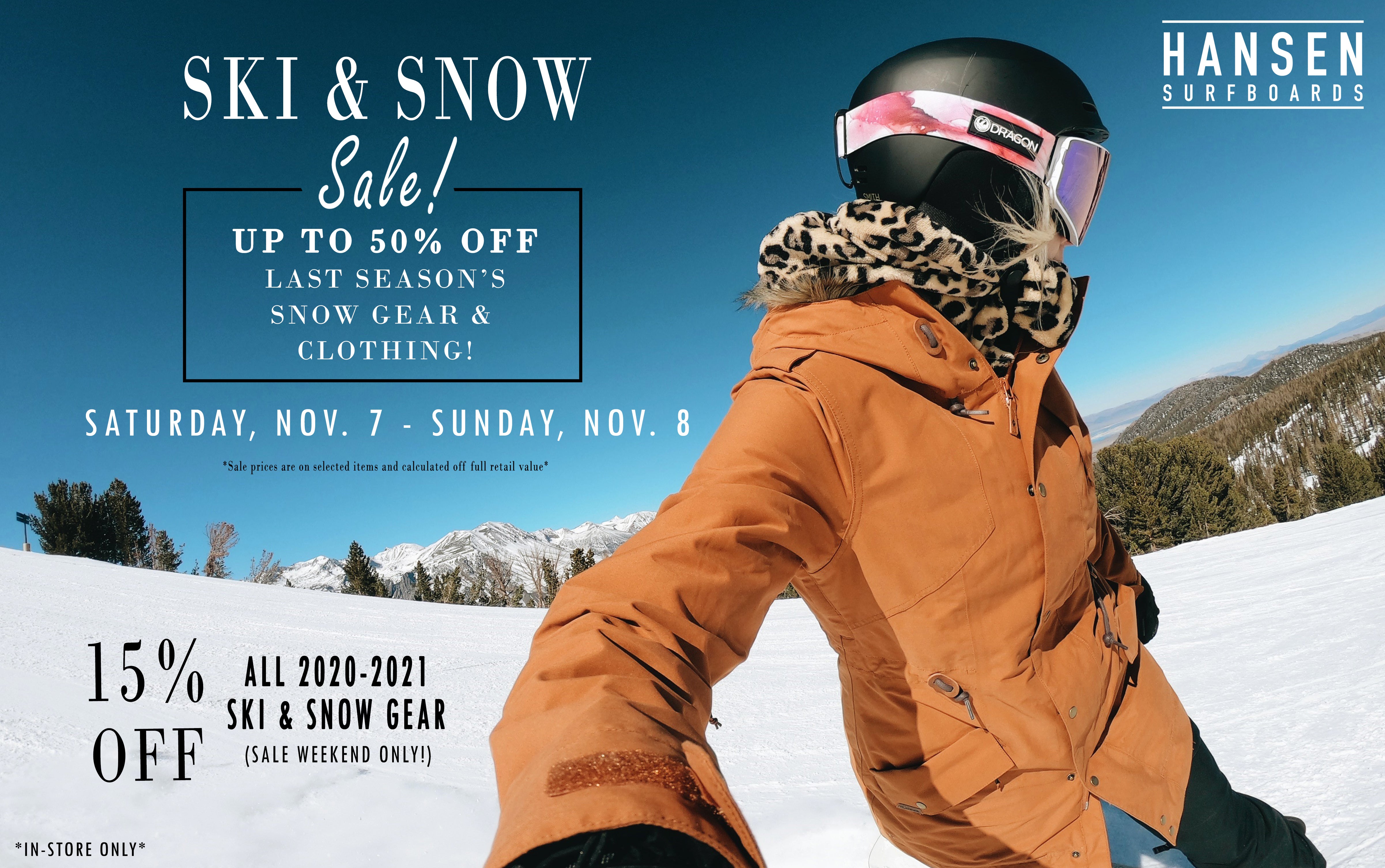 HANSEN'S SKI & SNOW SALE 2020