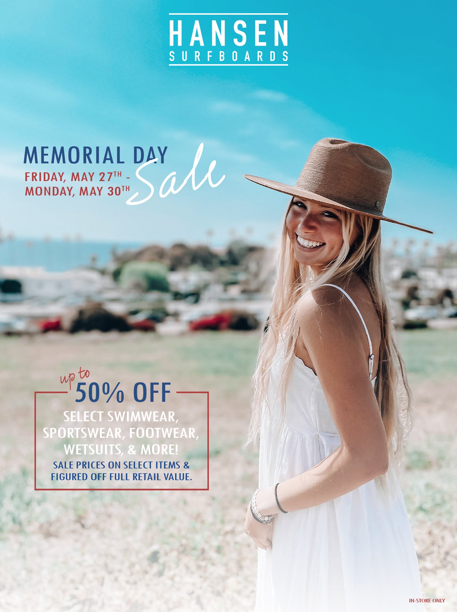 HANSEN'S MEMORIAL DAY WEEKEND TENT SALE