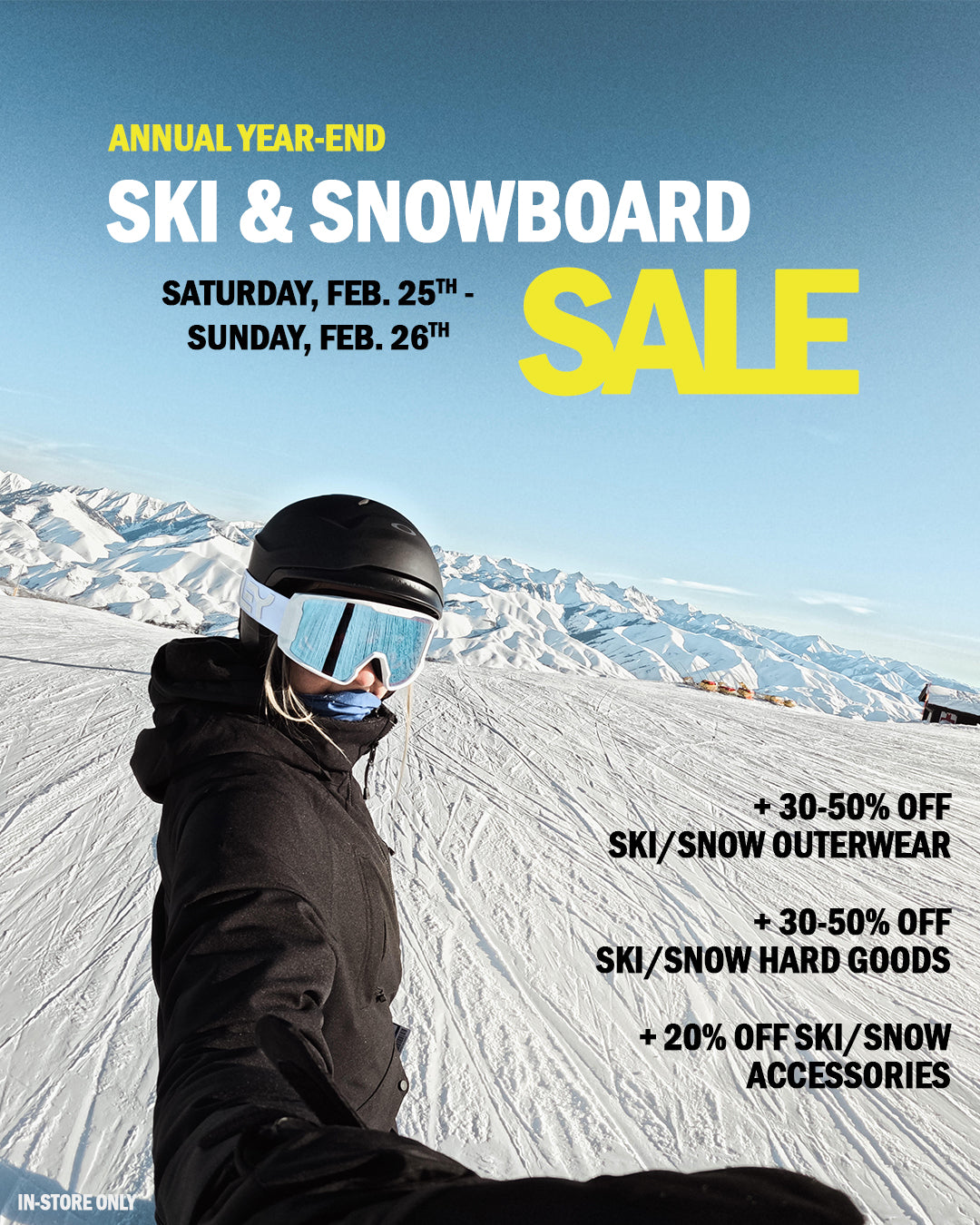Hansen's End of Season Ski & Snow Sale Starts Today!