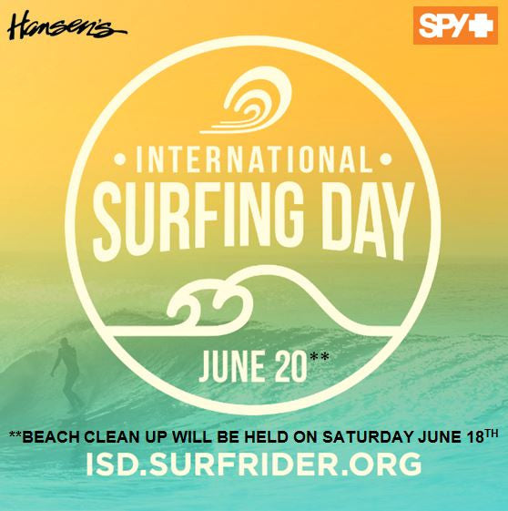 Hansen's and Spy Optic Beach Clean Up - Saturday June 18th!