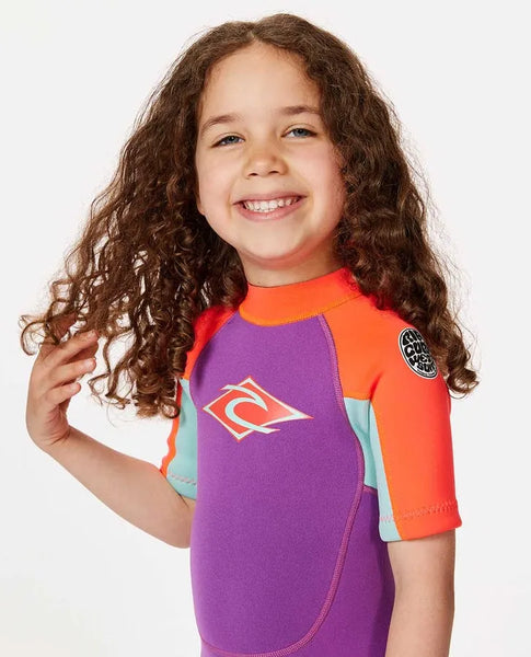 Rip Curl Kids Wetsuits Groms Omega Back Zip Springsuit