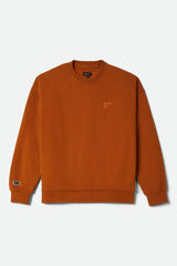 Brixton Mens Sweatshirt Embroidered Heavyweight Crew