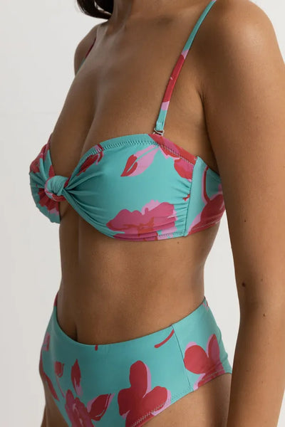 Rhythm Womens Bikini Top Inferna Floral Bandeau