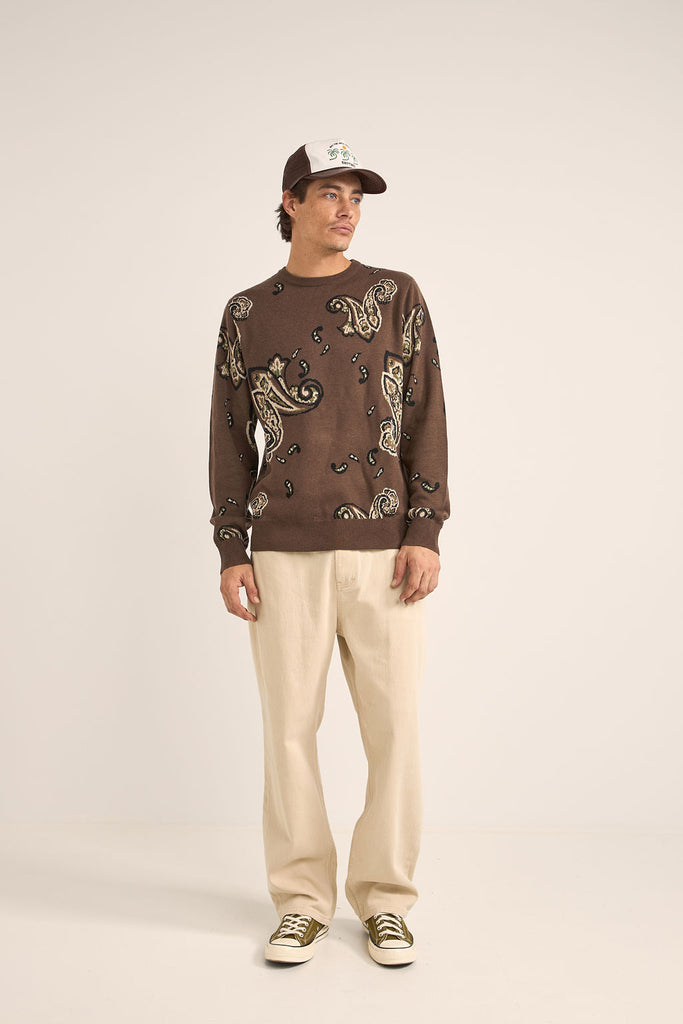 Rhythm Mens Sweater Mohair Paisley