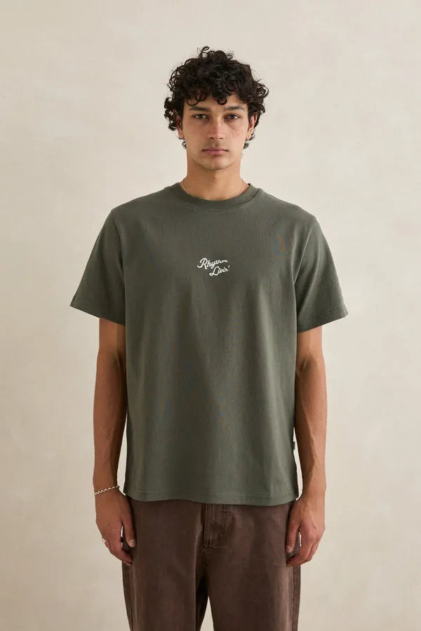 Rhythm Mens Shirt Heavy Vintage Embroidered