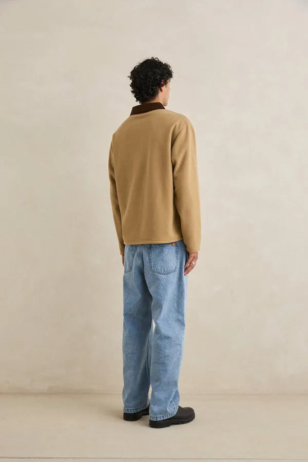 Rhythm Mens Shirt Awake Polar Fleece Polo