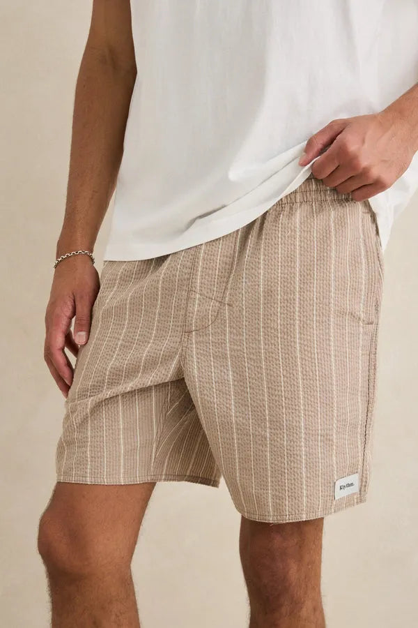 Rhythm Mens Shorts Seersucker Stripe Jam