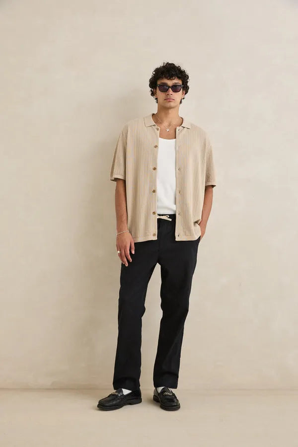 Rhythm Mens Knit Textured Knit