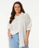 Rip Curl Womens Shirt Premium Linen Long Sleeve Button Through