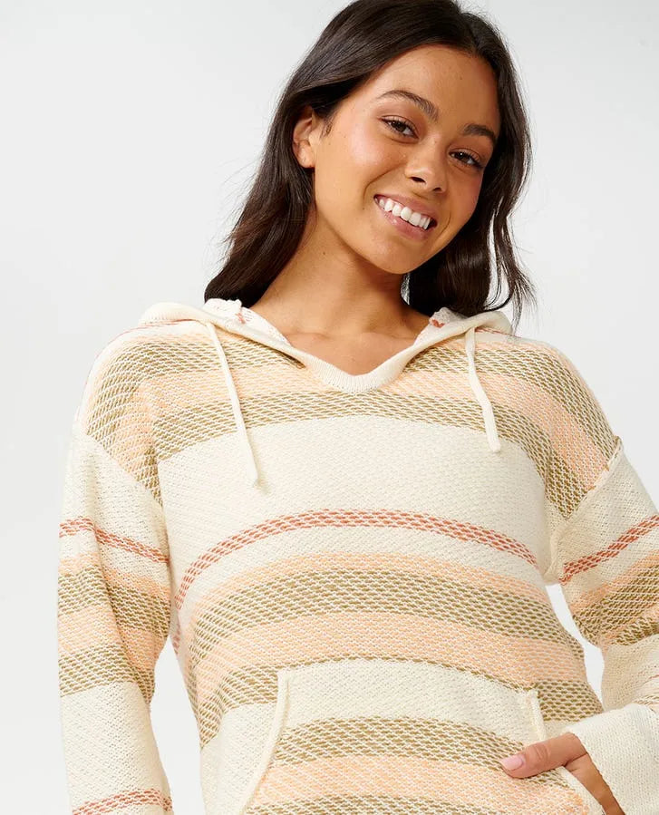 Rip Curl Womens Sweater Desert Dreams Stripe Poncho