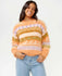 Rip Curl Womens Sweater Beach Party Jaquard Crew