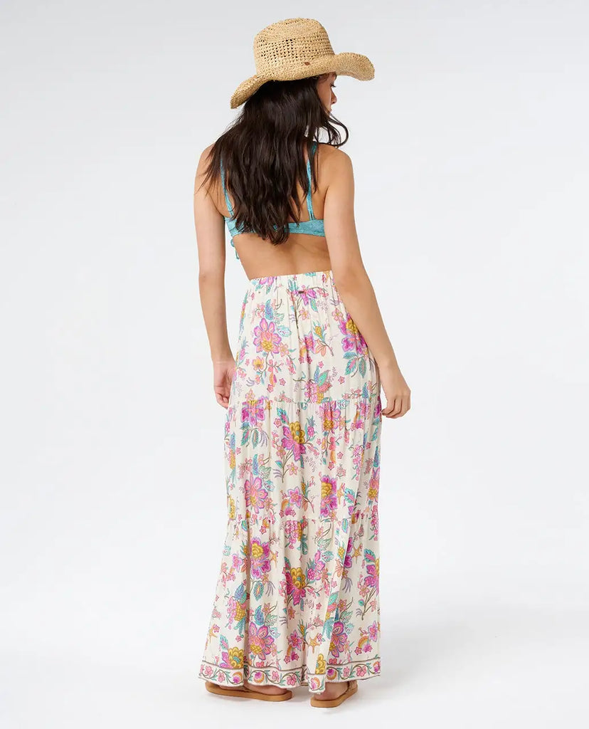 Rip Curl Womens Skirt Half Moon Bay Button Thru Maxi