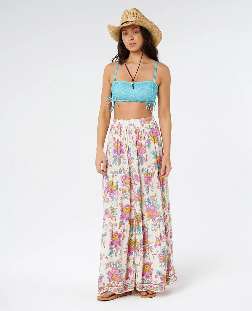 Rip Curl Womens Skirt Half Moon Bay Button Thru Maxi