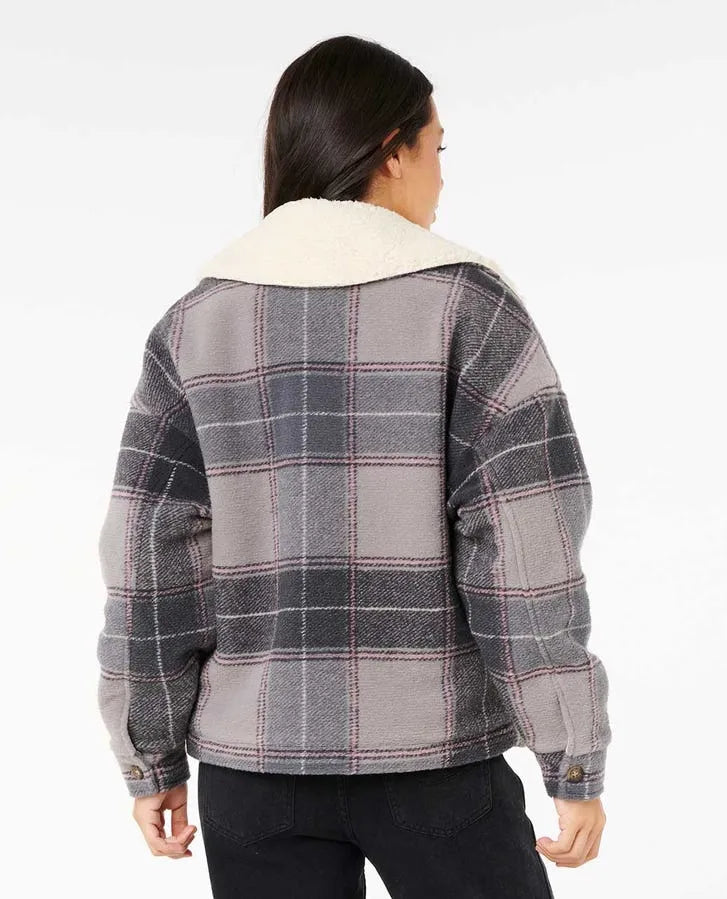 Rip Curl Womens Jacket Sunset Luau Check Shacket