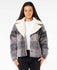Rip Curl Womens Jacket Sunset Luau Check Shacket
