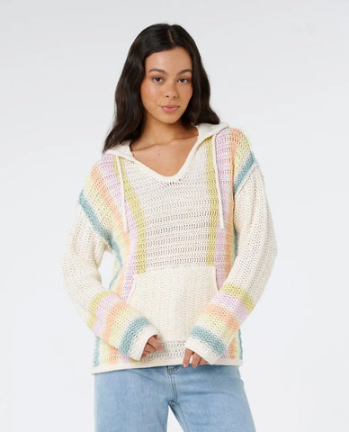 Rip Curl Womens Sweatshirt Revival Stripe Poncho