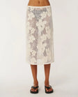 Rip Curl Womens Skirt Paraiso Crochet Mesh Midi