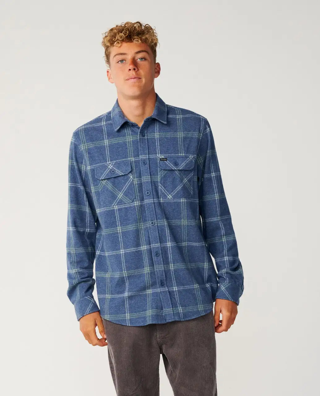 Rip Curl Mens Shirt Grid Long Sleeve