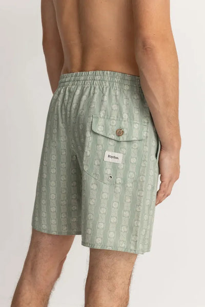 Rhythm Mens Shorts Tile Stripe Beach Short