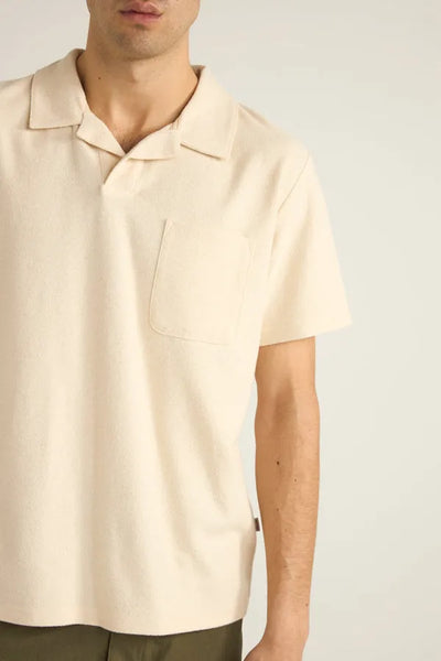 Rhythm Mens Knit Vintage Terry Polo