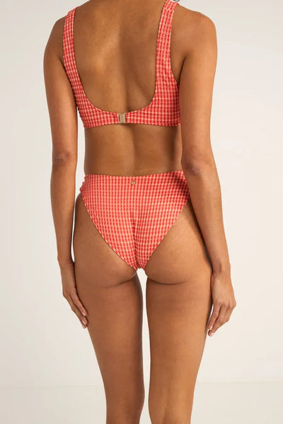 Rhythm Womens Bikini Bottoms Lola Check Soft Side Holiday