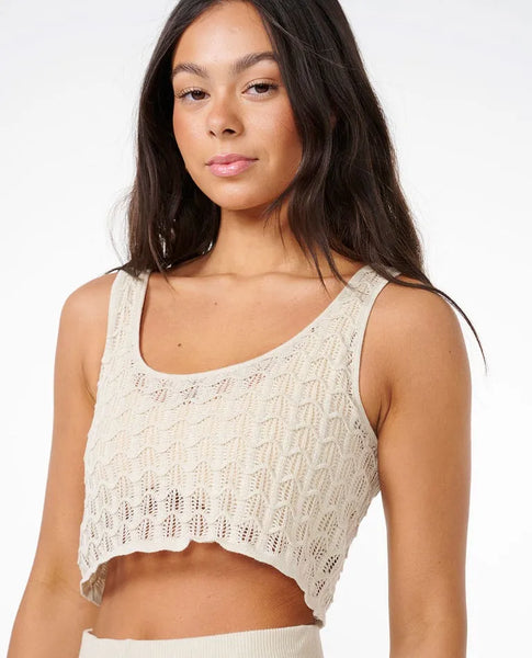 Rip Curl Womens Tank Top Santorini Sun Crochet Top