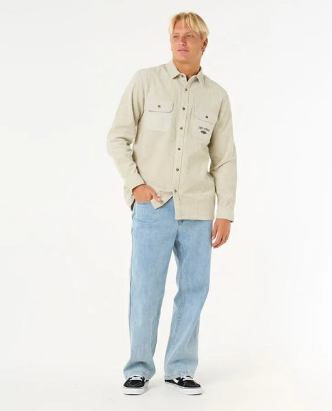 Rip Curl Mens Shirt Raw Energy Cord Long Sleeve