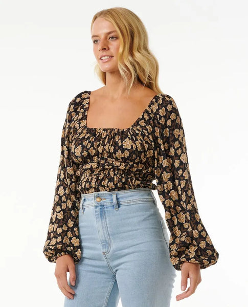 Rip Curl Womens Shirt Soleil Long Sleeve Top