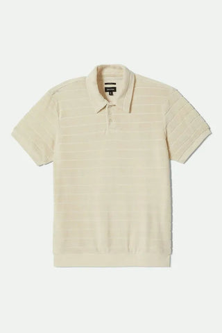 Brixton Mens Knit Weekend Terry Cloth Polo