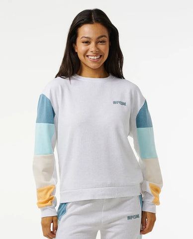 Rip Curl Womens Sweatshirt Surf Revival Cut and Sew Crew