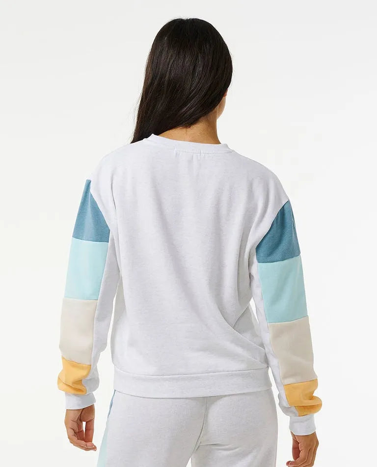 Rip Curl Womens Sweatshirt Surf Revival Cut and Sew Crew Rip Curl Womens Sweatshirt Surf Revival Cut and Sew Crew