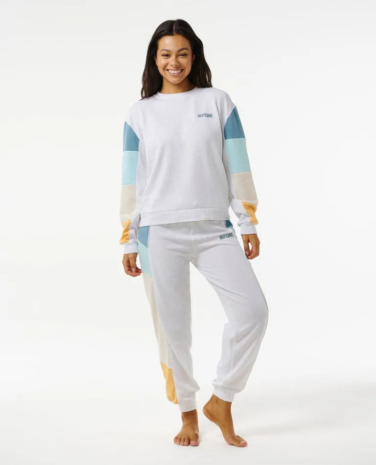 Rip Curl Womens Sweatshirt Surf Revival Cut and Sew Crew Rip Curl Womens Sweatshirt Surf Revival Cut and Sew Crew