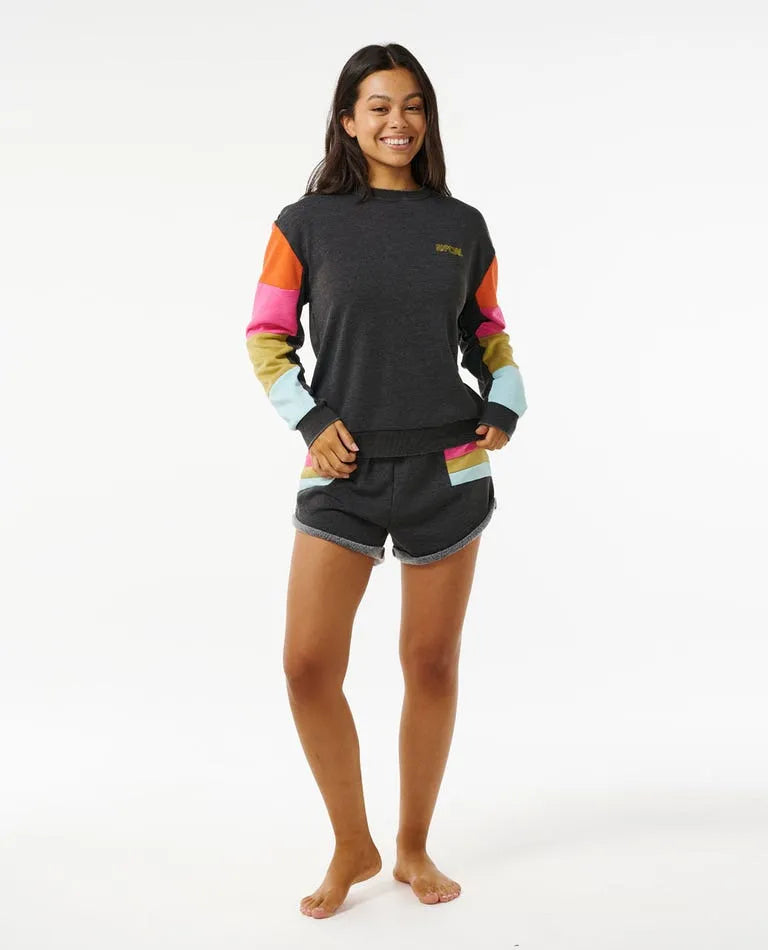 Rip Curl Womens Sweatshirt Surf Revival Cut and Sew Crew