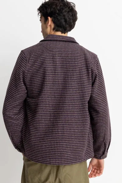 Rhythm Mens Shirt Check Overshirt