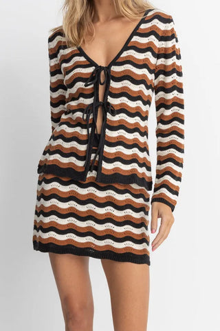 Rhythm Womens Skirt Venice Knit Mini