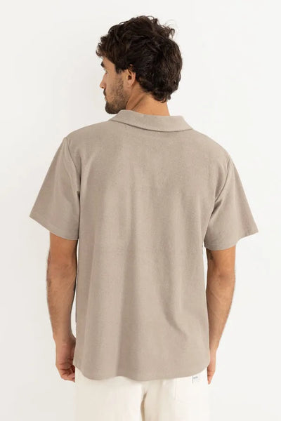 Rhythm Mens Knit Vintage Terry Polo
