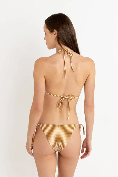 Rhythm Womens Bikini Top Cove Stripe Slide Tri