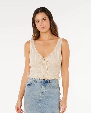 Rip Curl Womens Tank Top Paradise Check Top