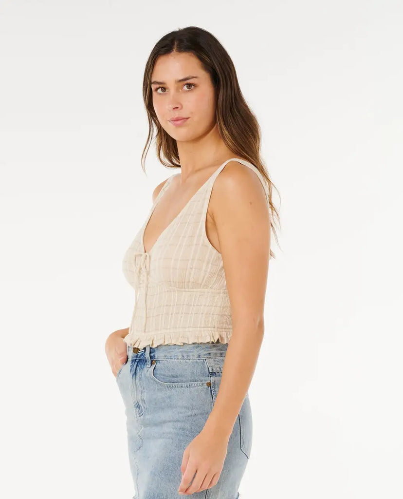 Rip Curl Womens Tank Top Paradise Check Top