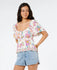 Rip Curl Womens Shirt Half Moon Bay Short Sleeve Button Top