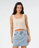 Rip Curl Womens Tank Top Half Moon Bay Crochet Top
