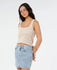 Rip Curl Womens Tank Top Half Moon Bay Crochet Top
