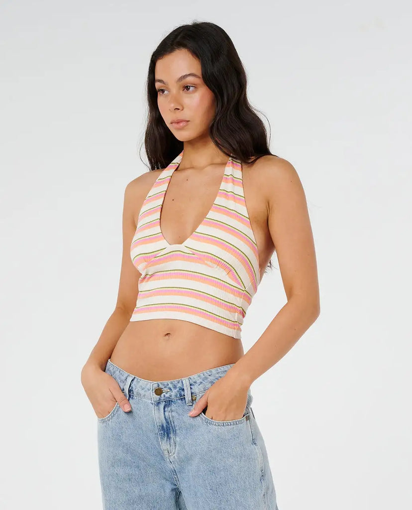 Rip Curl Womens Shirt Topanga Canyon Rib Halter