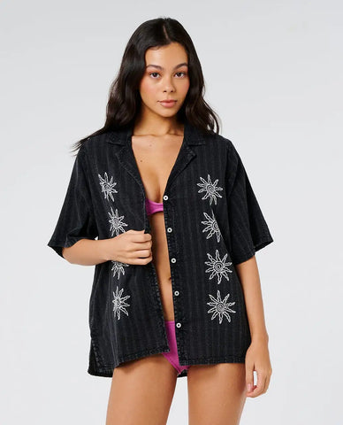 Rip Curl Womens Shirt Topanga Embroiderd