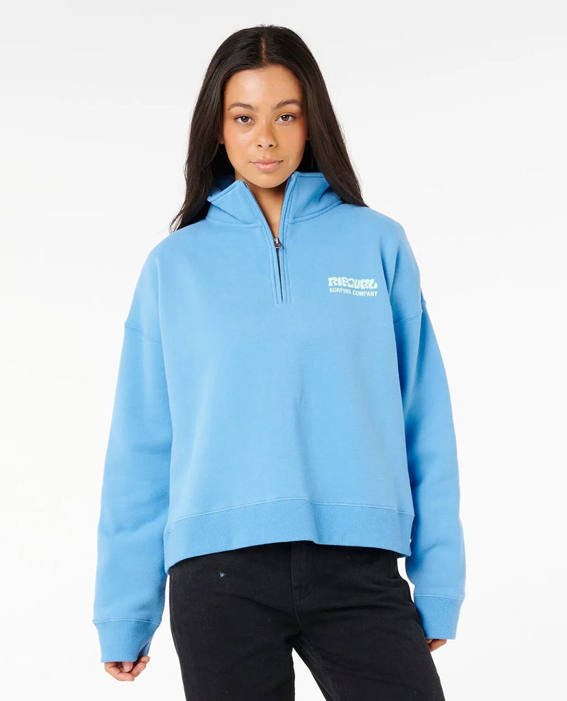 Rip Curl Womens Sweatshirt Surf Puff 1/4 Zip